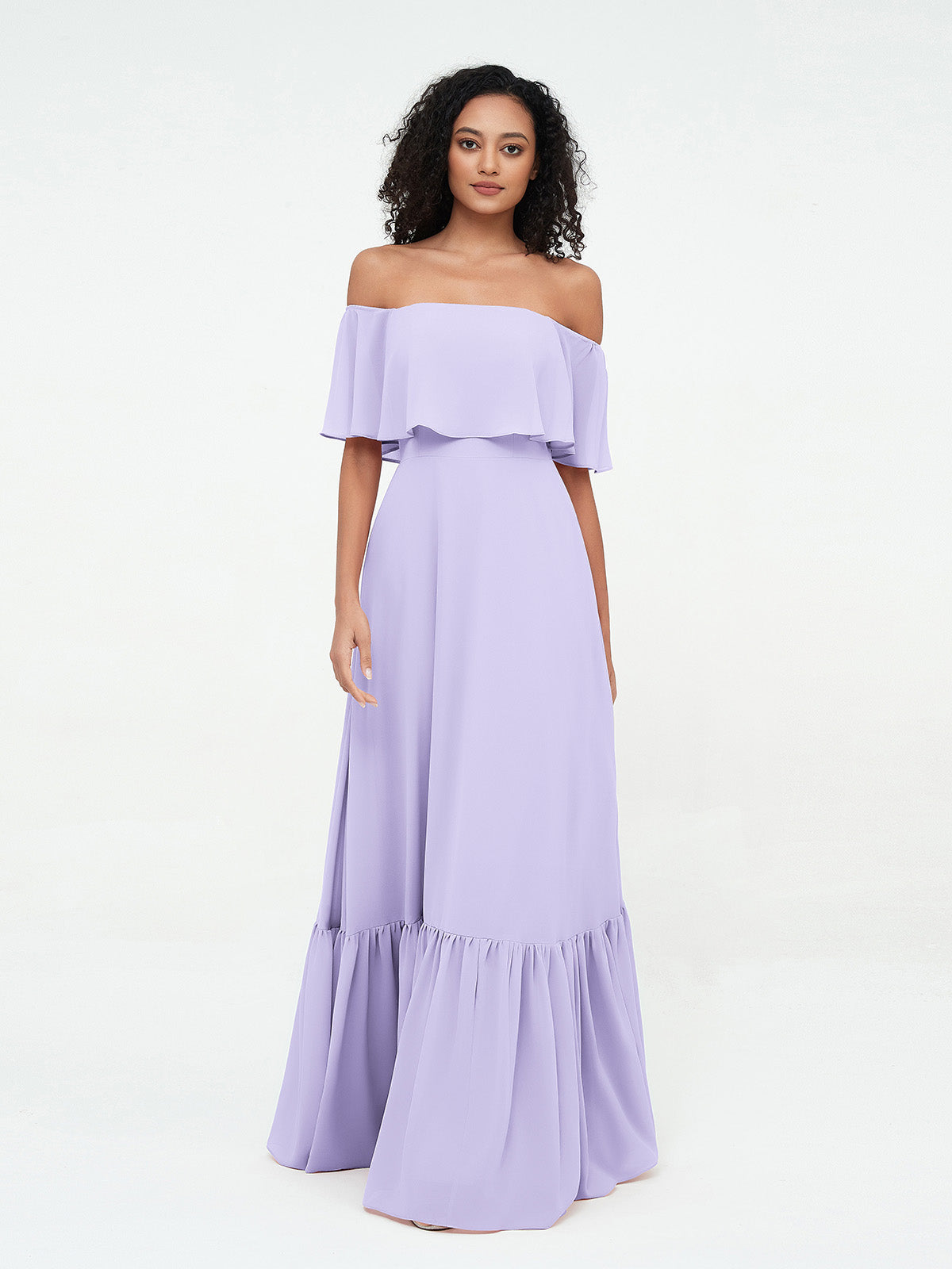 Azalea Chiffon Off-Shoulder Gown Azalea 21