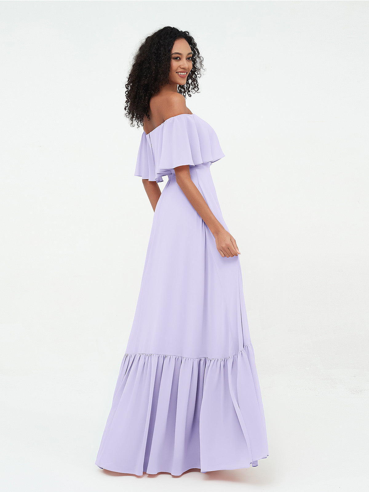 Azalea Chiffon Off-Shoulder Gown Azalea 23