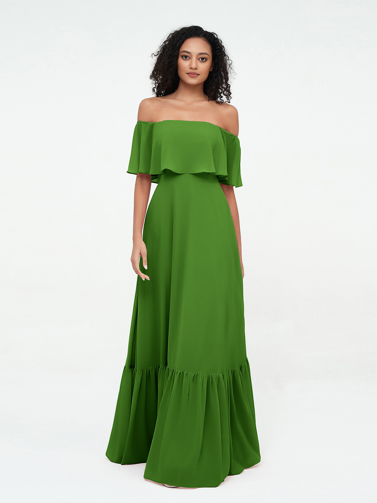 Azalea Chiffon Off-Shoulder Gown Azalea 16