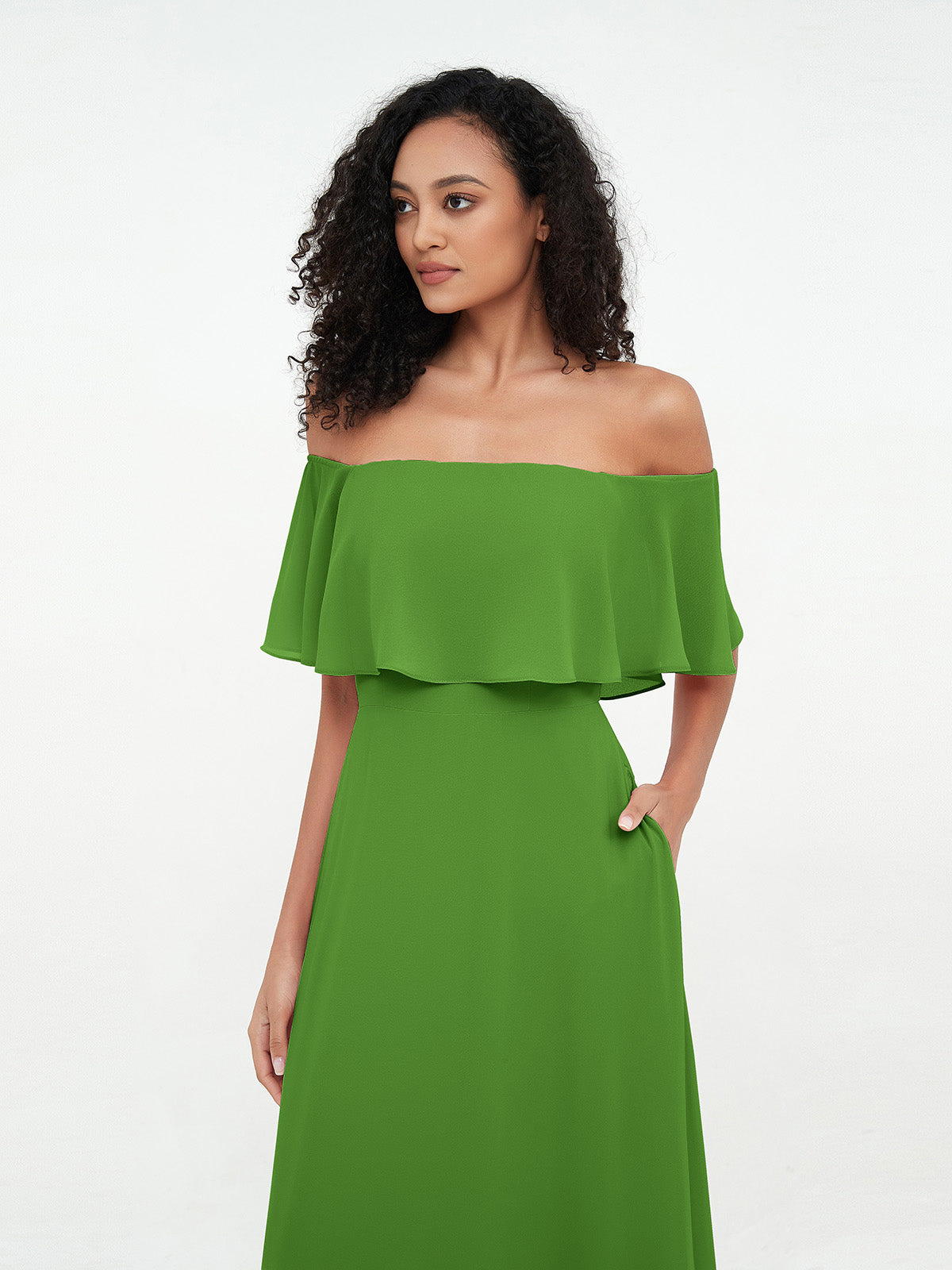 Azalea Chiffon Off-Shoulder Gown Azalea 20
