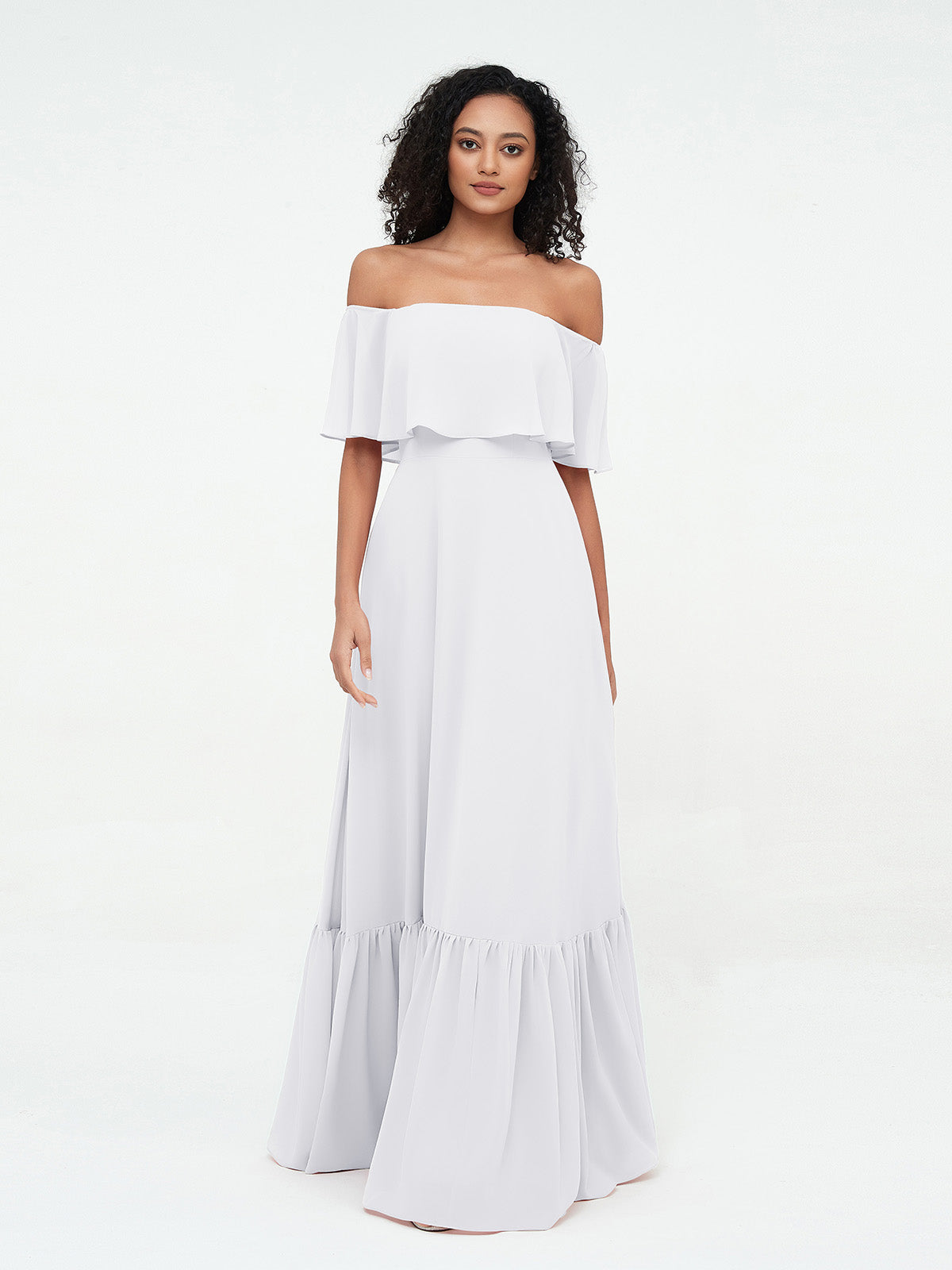 Azalea Chiffon Off-Shoulder Gown Azalea 6