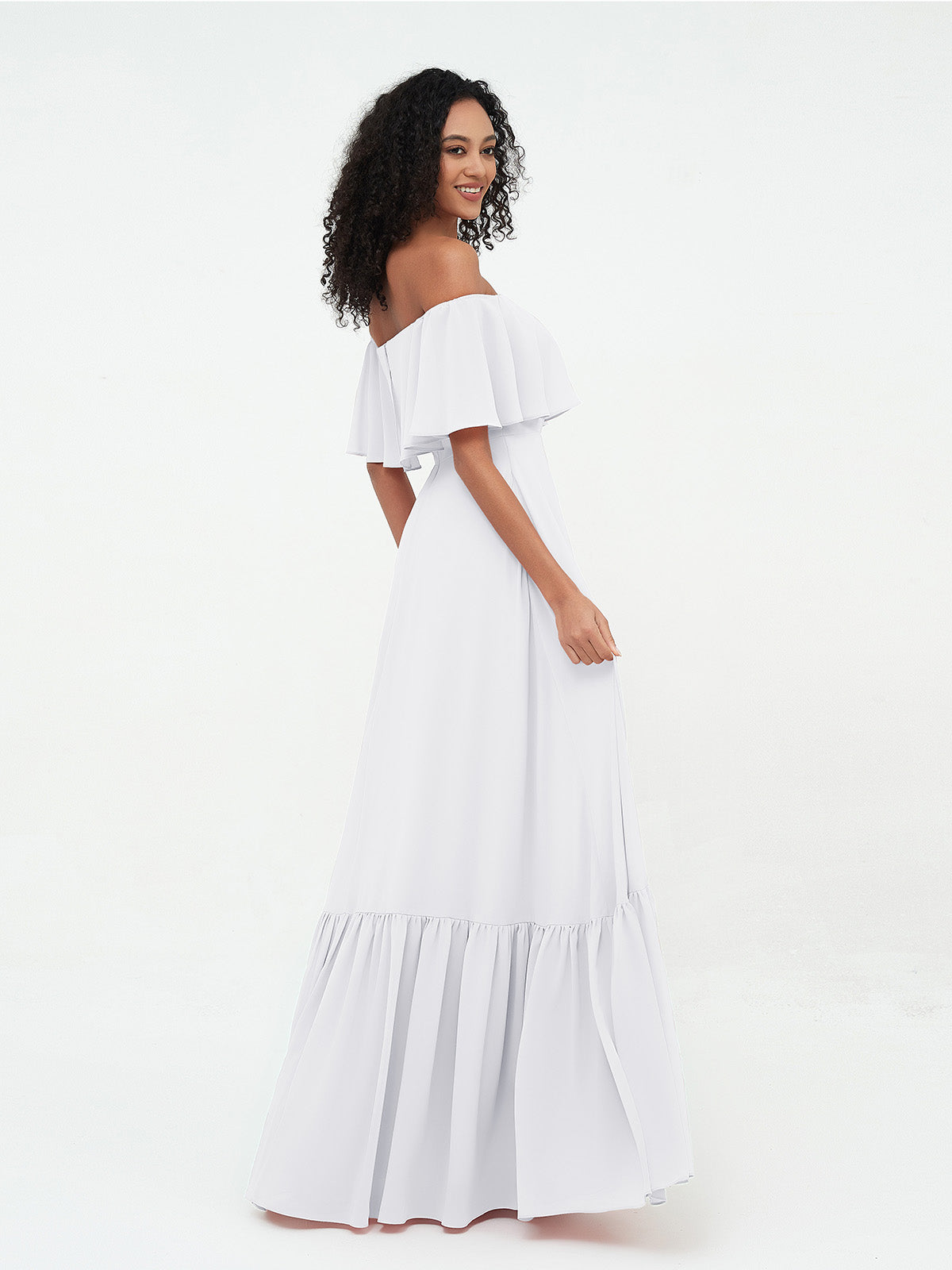 Azalea Chiffon Off-Shoulder Gown Azalea 8