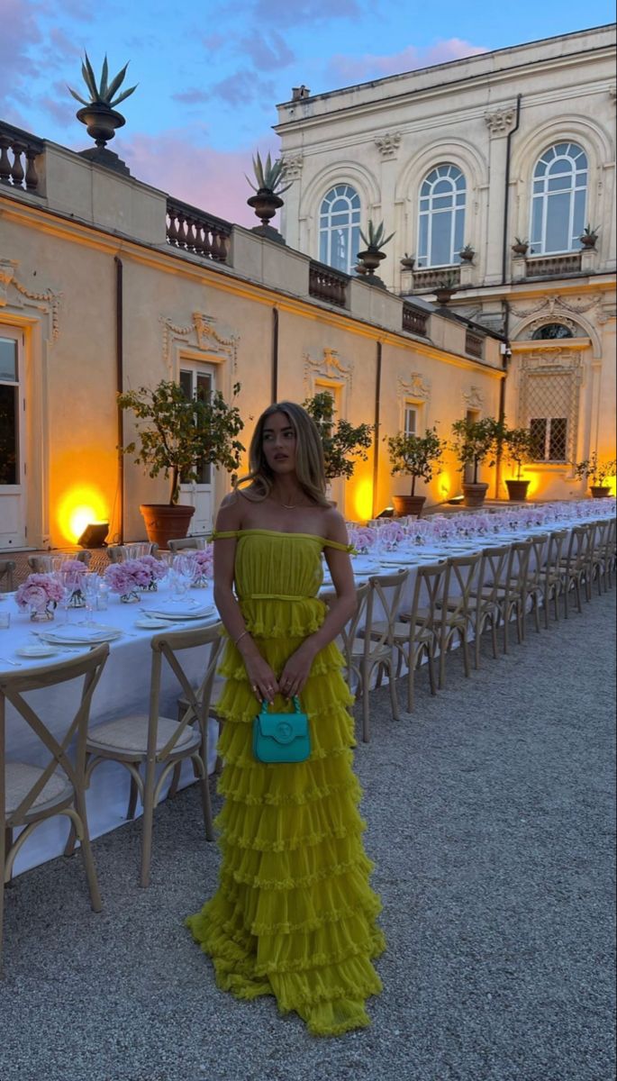 Isla Chiffon Off-Shoulder Gown AS PHOTO 1