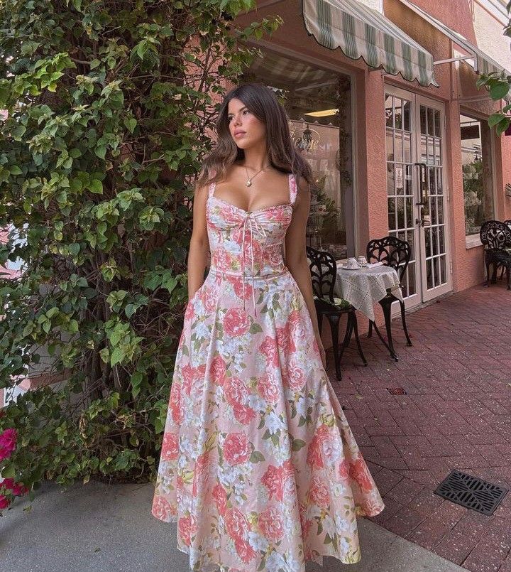 Liliana Floral A-Line Gown AS PHOTO 2