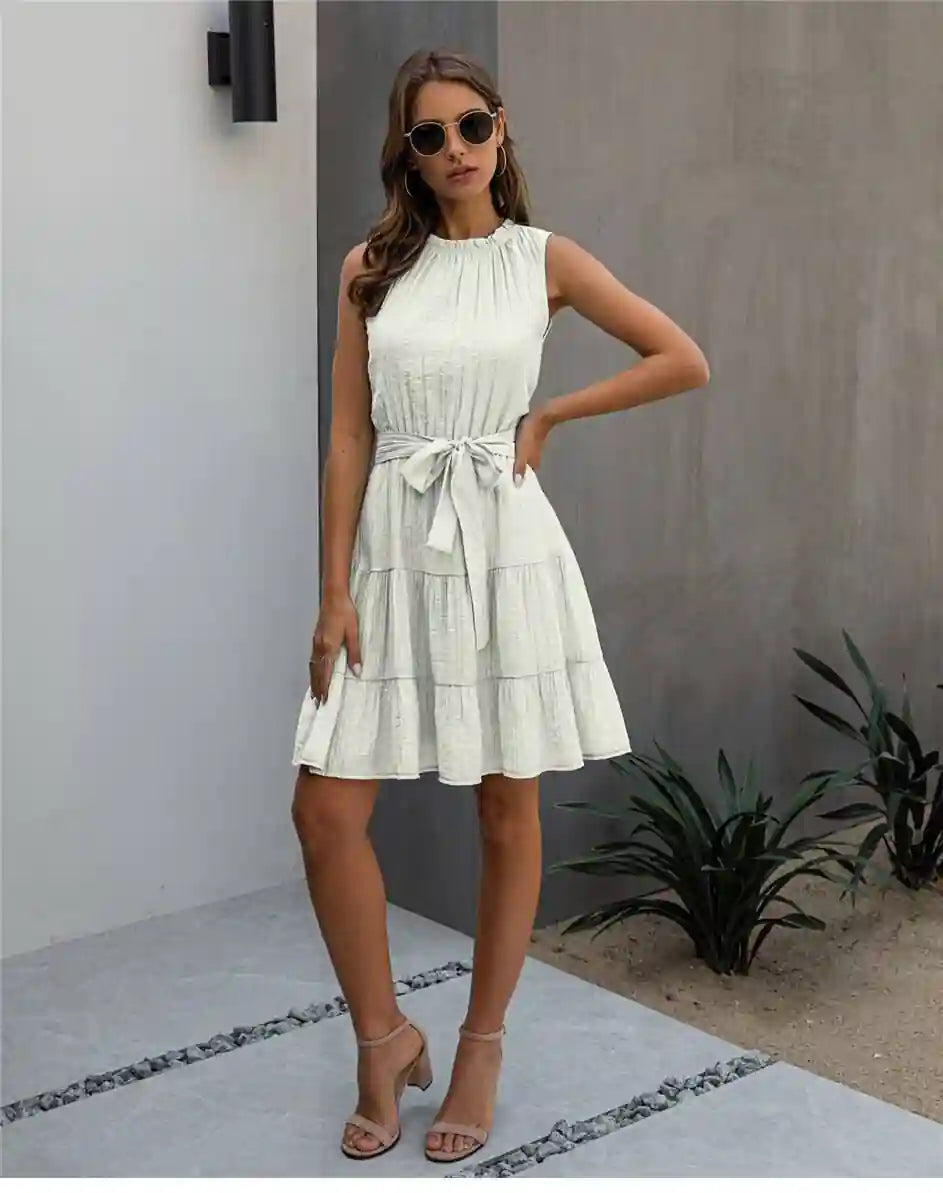 Celeste Linen Boho Mini Dress 1