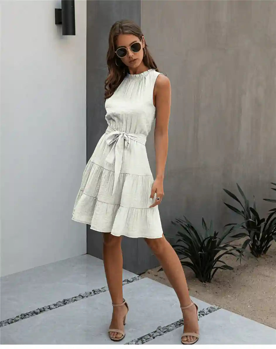 Celeste Linen Boho Mini Dress 6