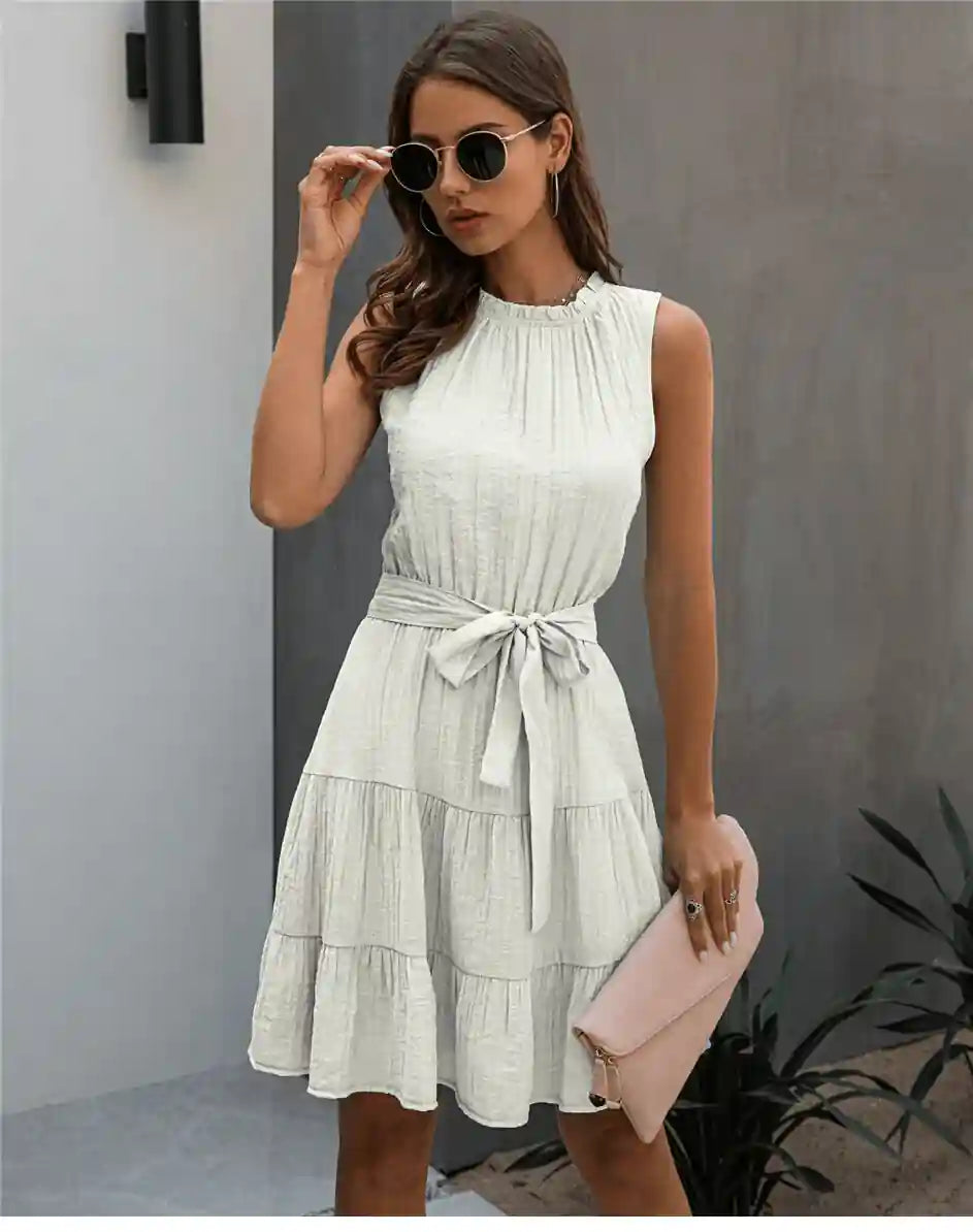 Celeste Linen Boho Mini Dress 4