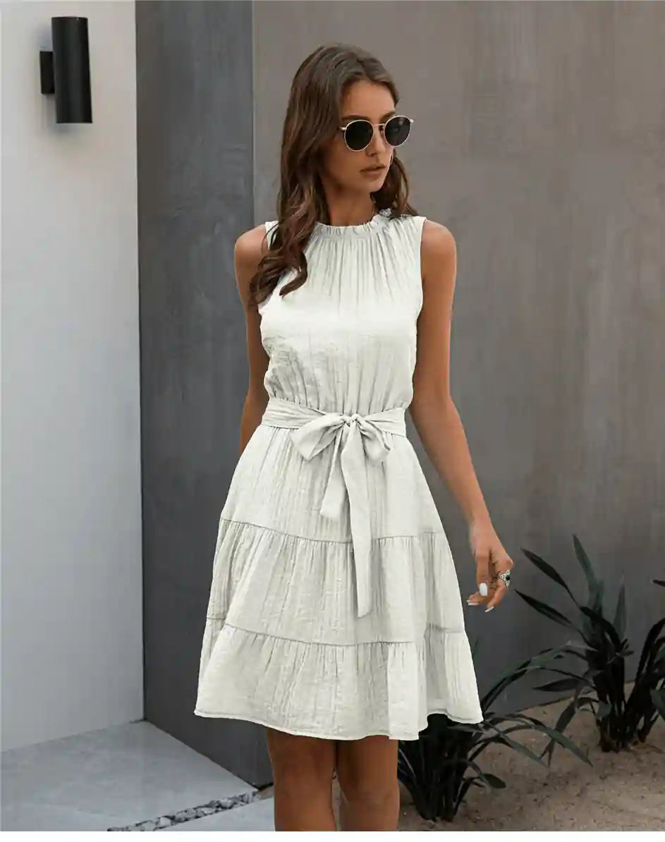 Celeste Linen Boho Mini Dress 3