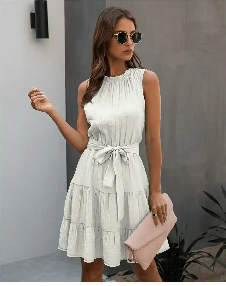 Celeste Linen Boho Mini Dress 5