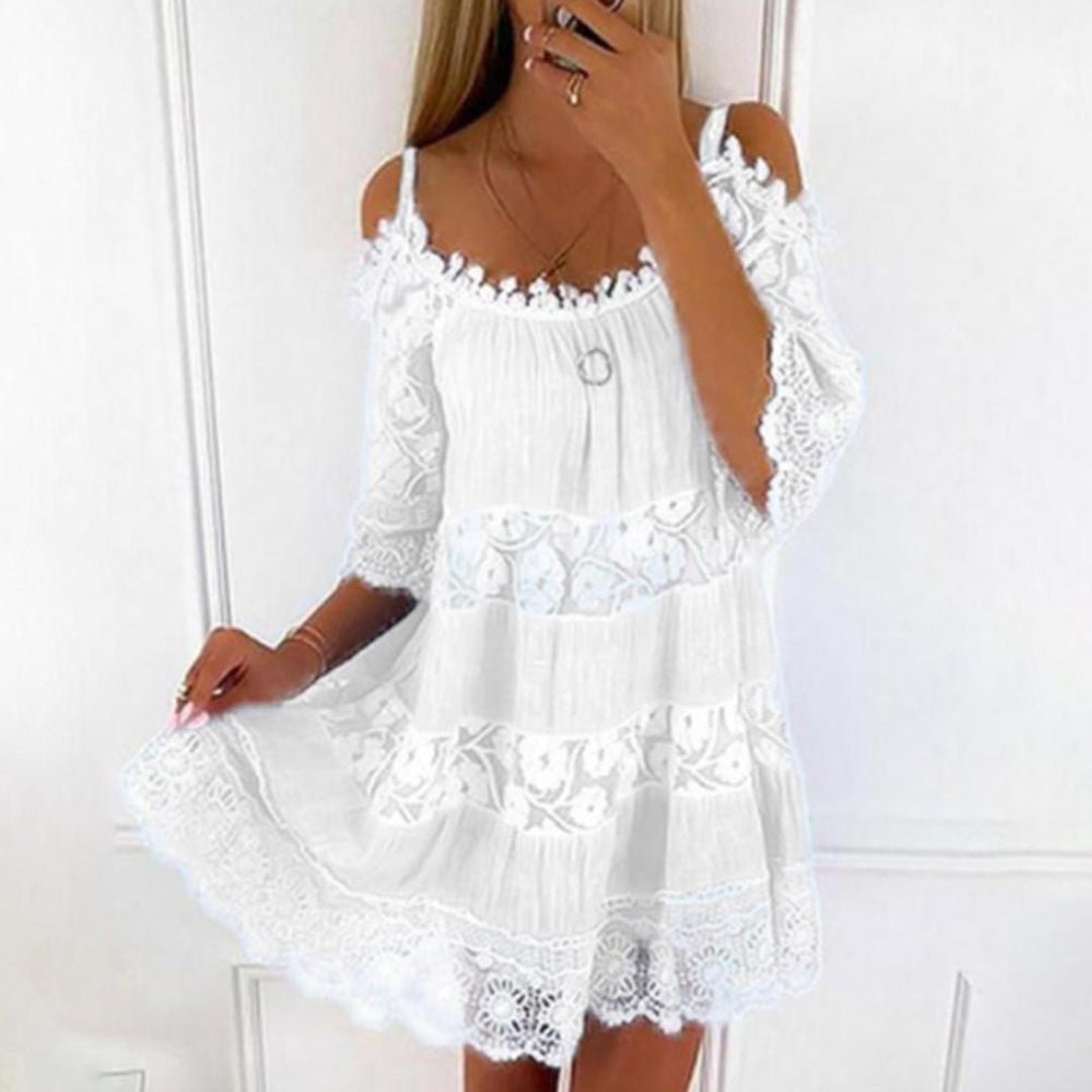 Isabelle Cold-Shoulder Midi Dress Multi 4