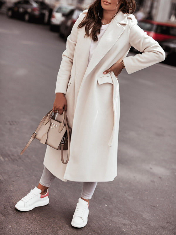 Élan Wool Blend Wrap Overcoat khaki 4