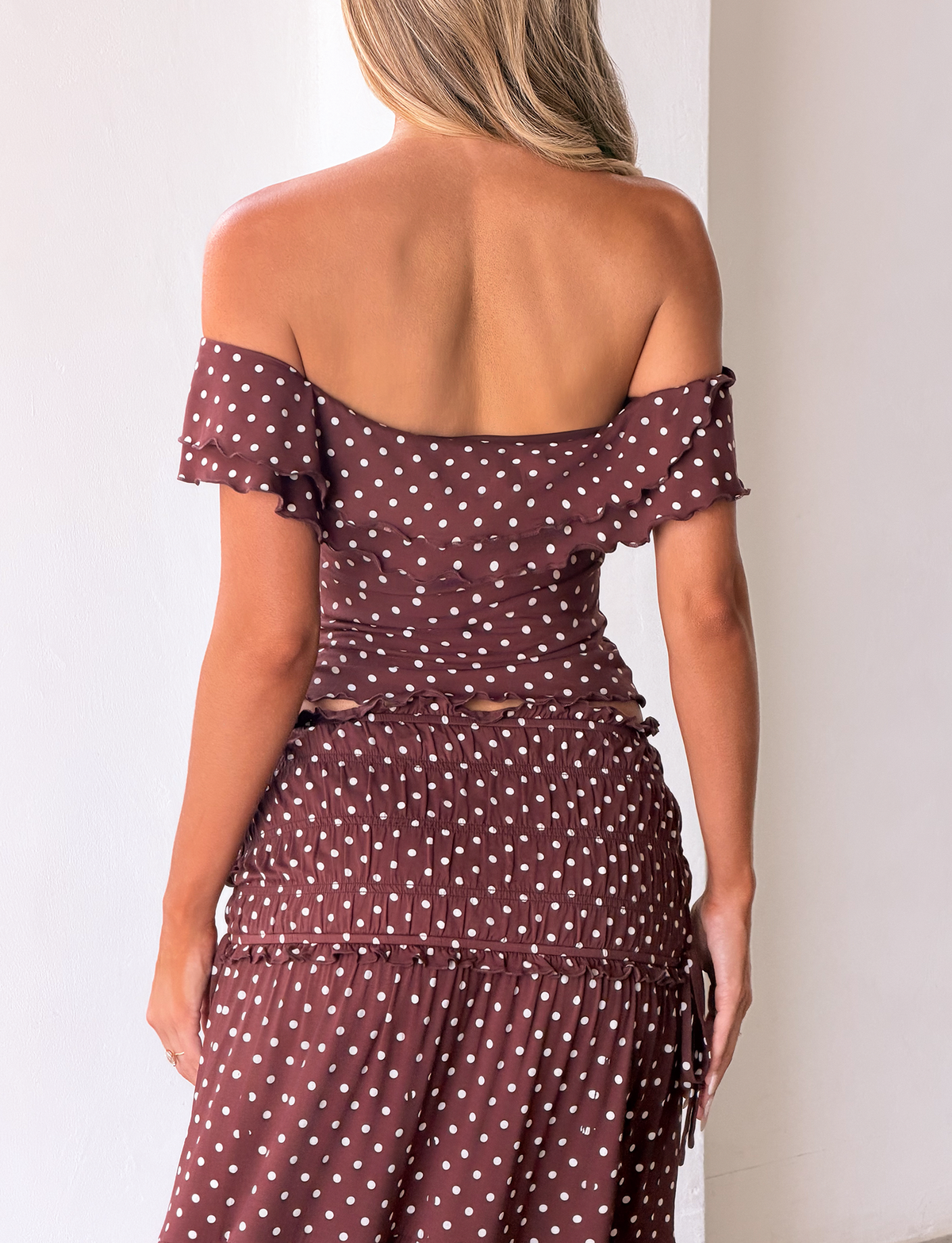 Denali Maxi Skirt in Brown Dot BROWN DOT 6
