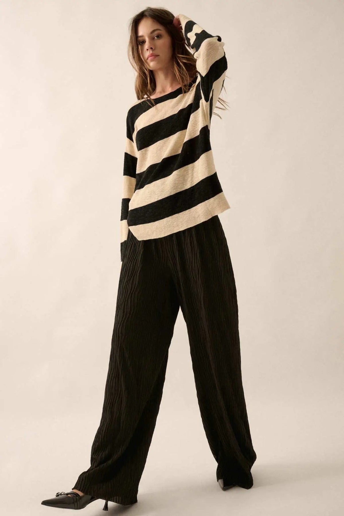 Adelaide Wide Leg Knit Pants Black 9