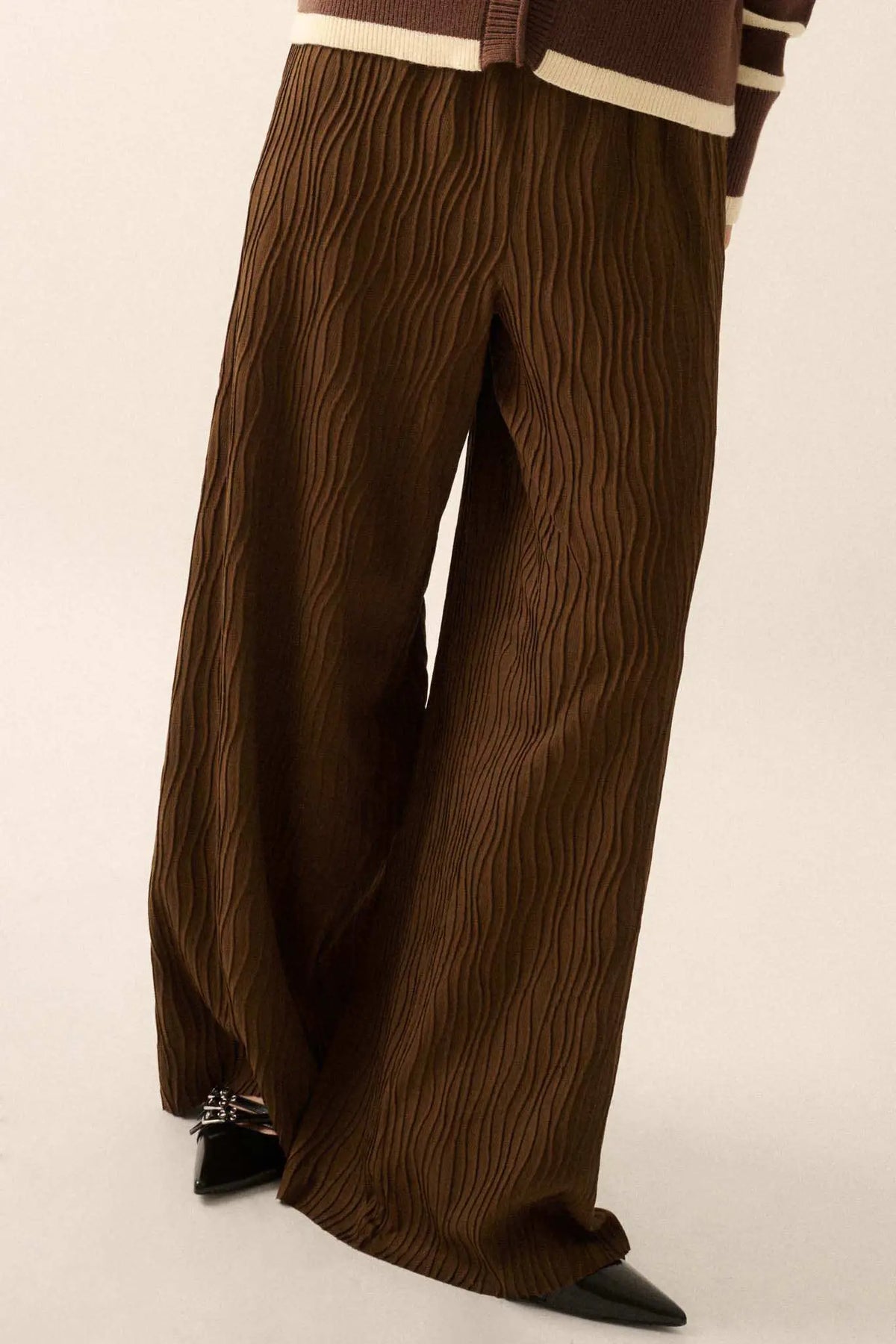 Adelaide Wide Leg Knit Pants Black 6