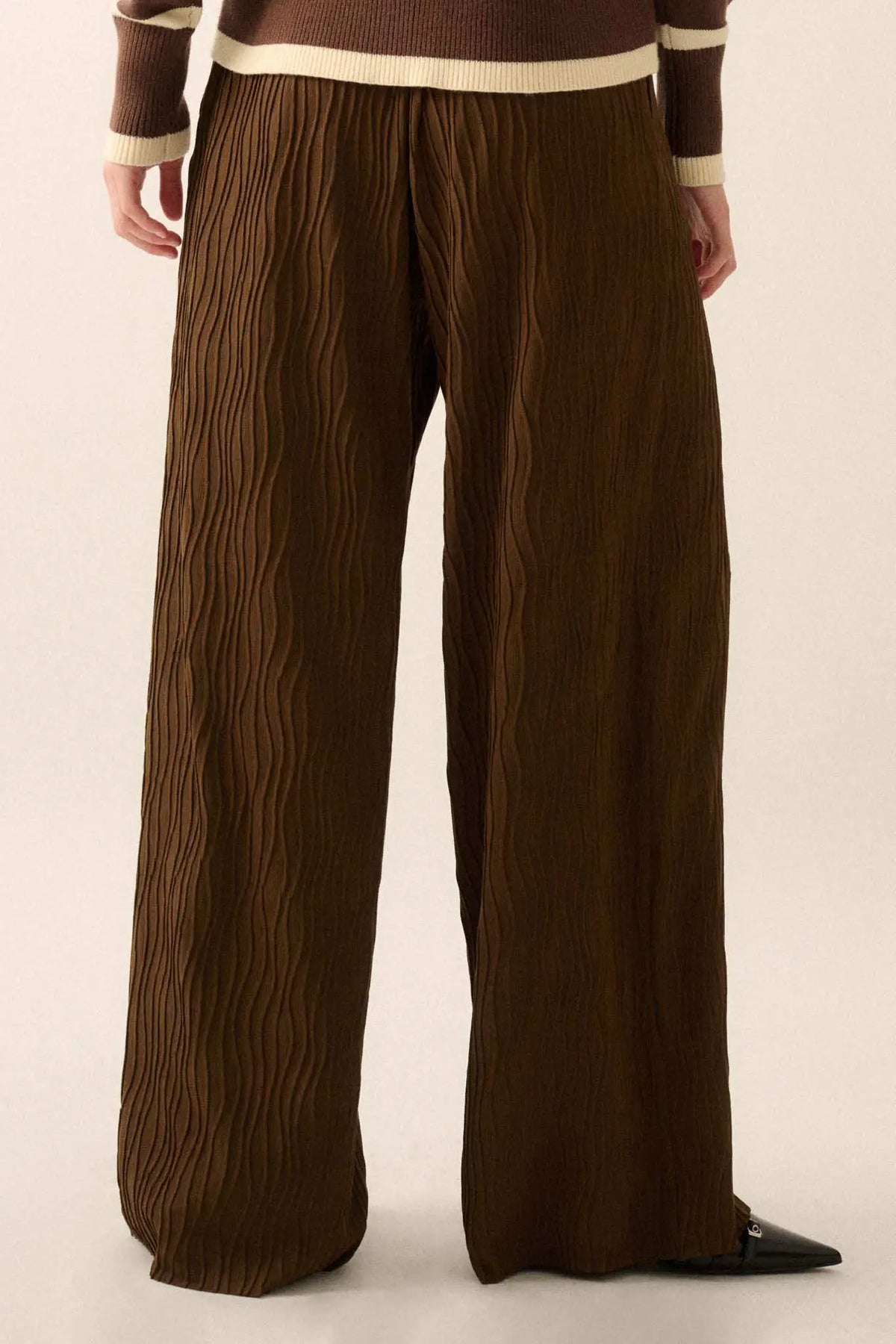 Adelaide Wide Leg Knit Pants Black 5