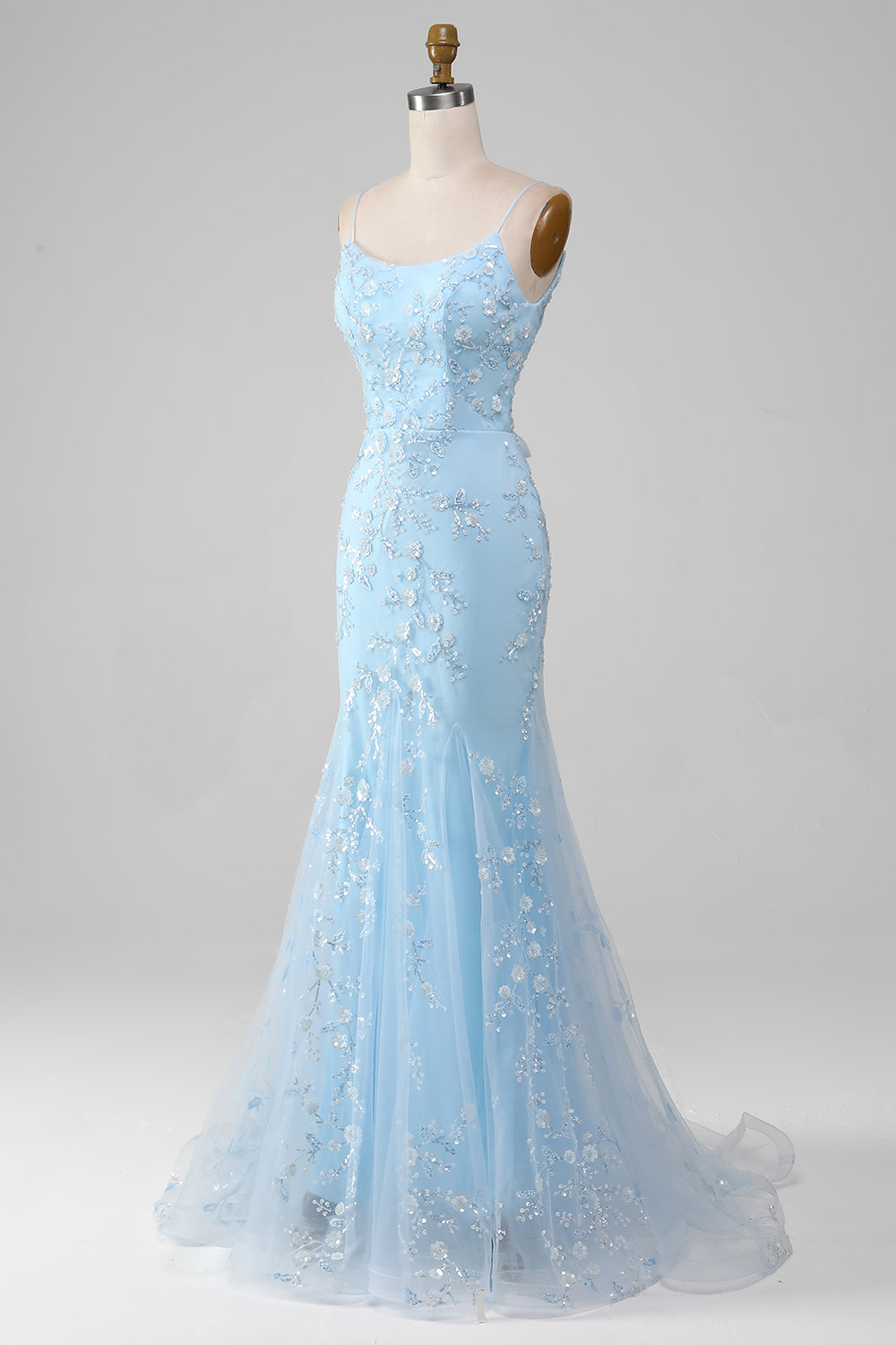 Celestine Beaded Mermaid Gown Blush 6