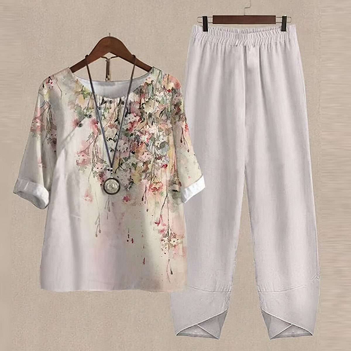 Margot Linen Two-Piece Set Sommerset 3