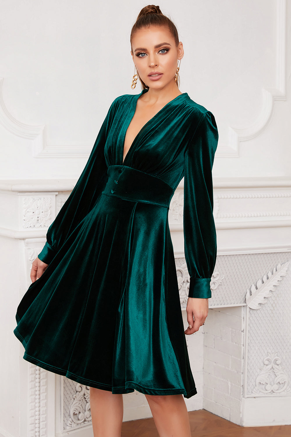 Margot Velvet Cocktail Dress Multi 10