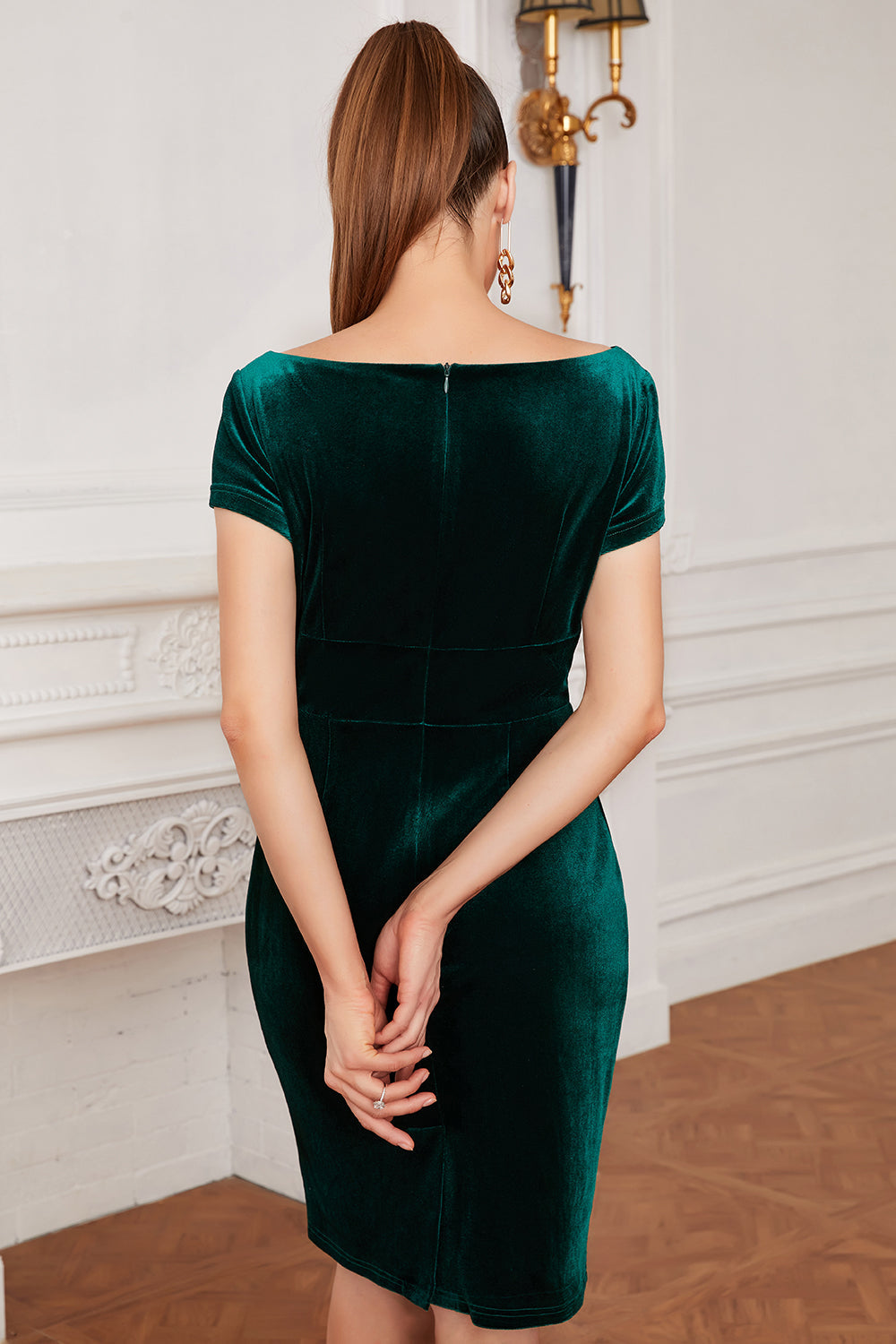 Margot Velvet Cocktail Dress Multi 5