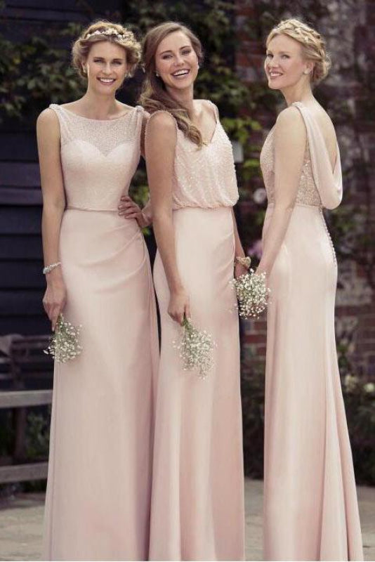 Ophelia Lace A-Line Mini Dress line/Princess Sexy Chiffon Bridesmaid Dresses Long Prom Dress 1