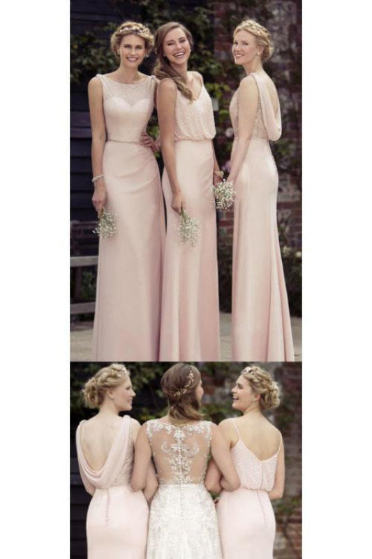 Ophelia Lace A-Line Mini Dress line/Princess Sexy Chiffon Bridesmaid Dresses Long Prom Dress 4