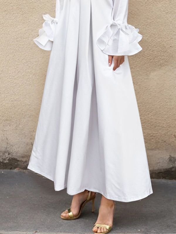 Celestine Pleated Maxi Shirt Dress BLACK 6