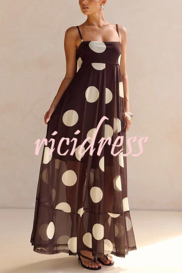 Delphine Mesh Maxi Dress White 7