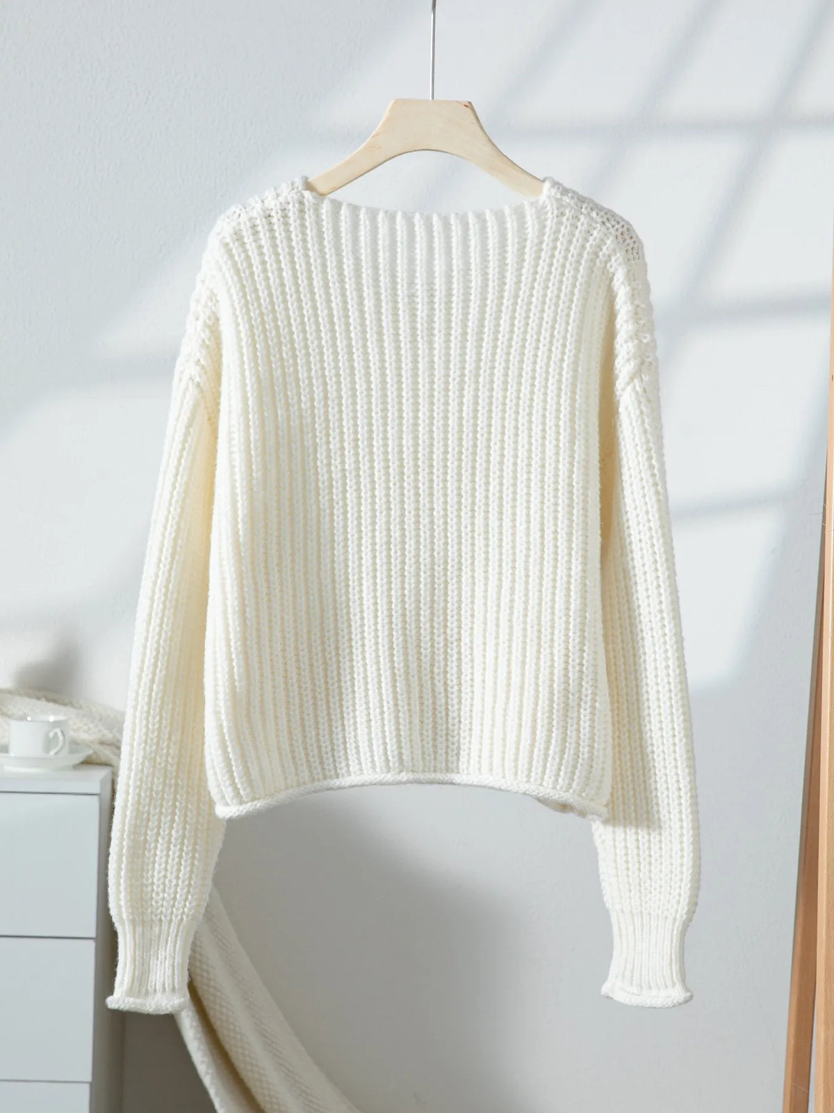 Margot Knit Cardigan Ivory 8