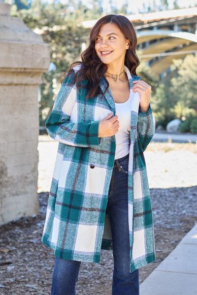 Margot Plaid Lapel Coat London Plaid 52