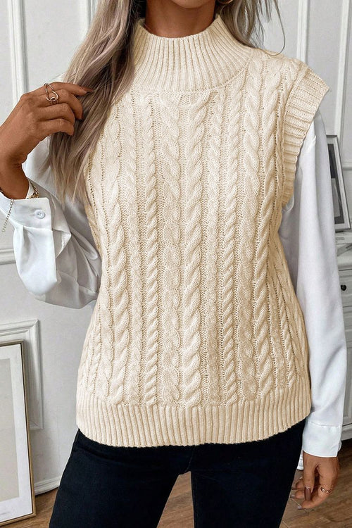 Margot Cable Knit Sweater Vest Multi 1