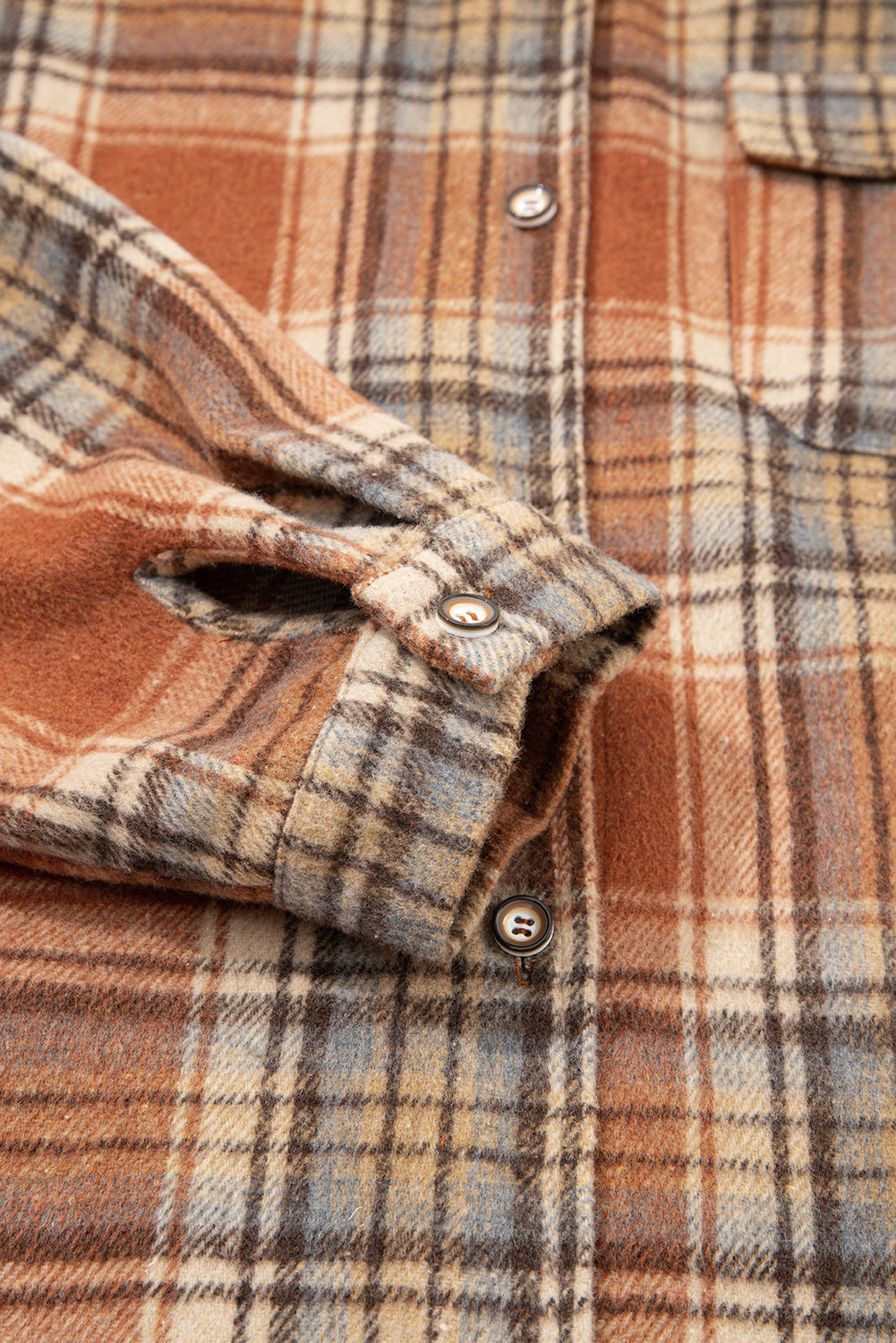Alessia Plaid Shacket Dress Brown 5