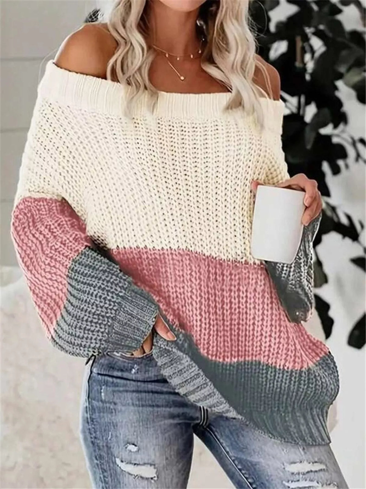 Sienna Knit Sweater Burgundy 4