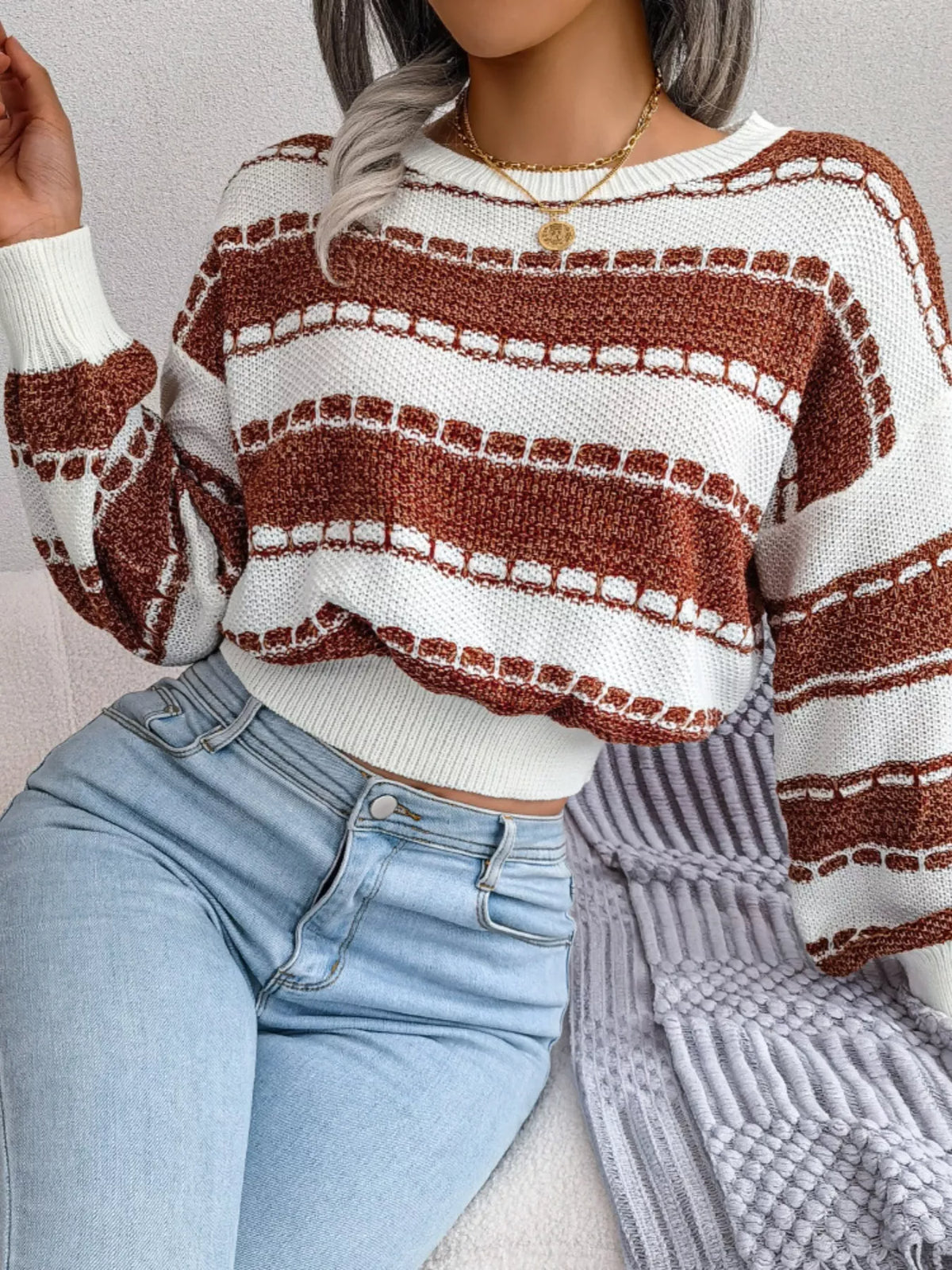 Rosalind Cropped Sweater Matcha Green 3