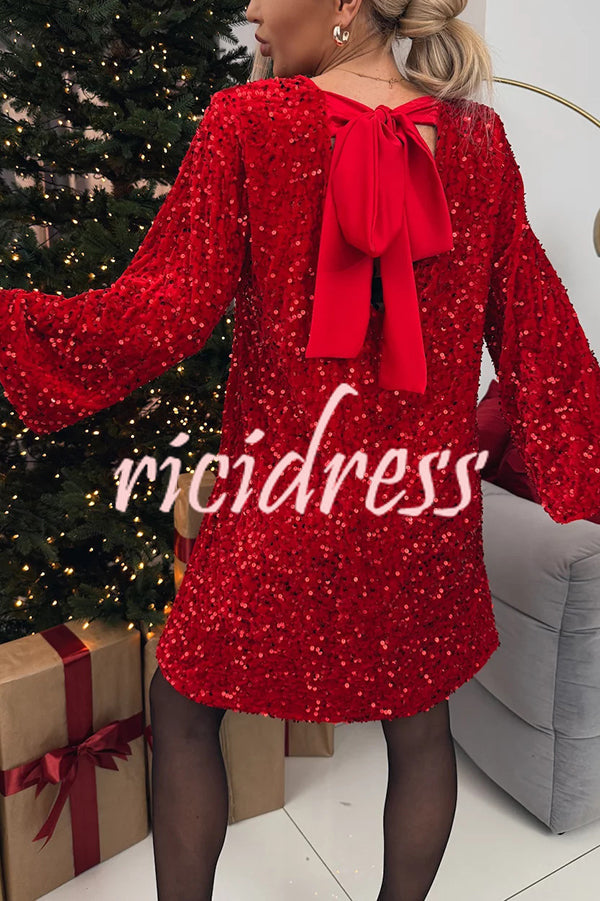 Margot Velvet Sequin Mini Dress Multicolor 5