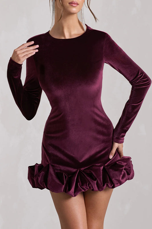 Vivienne Velvet Maxi Dress Purple 4