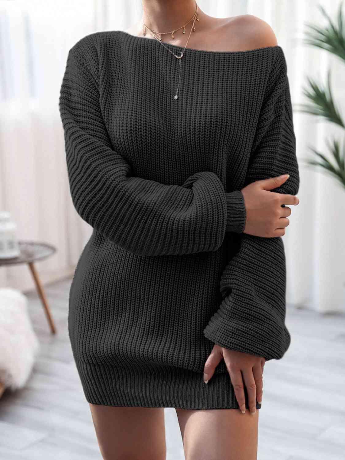 Cecilia Rib-Knit Mini Dress in Pastel Blue Pastel  Blue 10