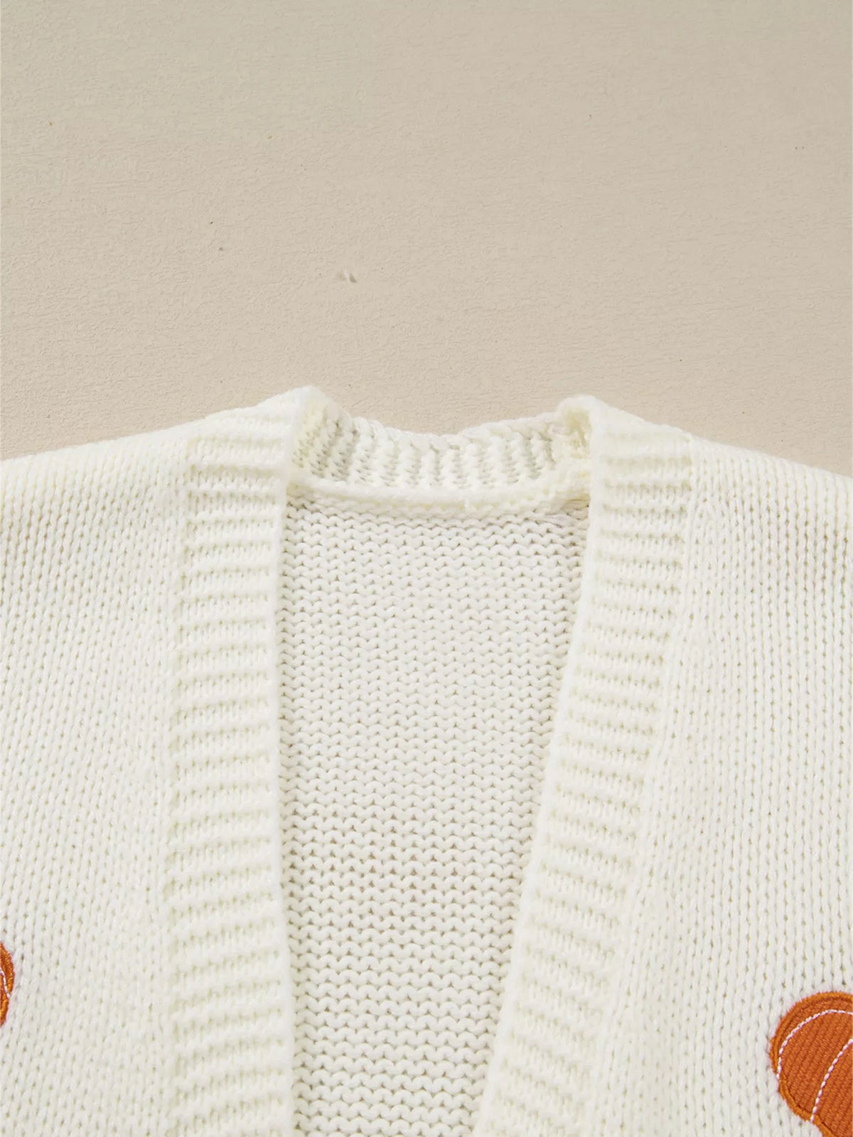 Ophelia Embroidered Knit Cardigan White 6