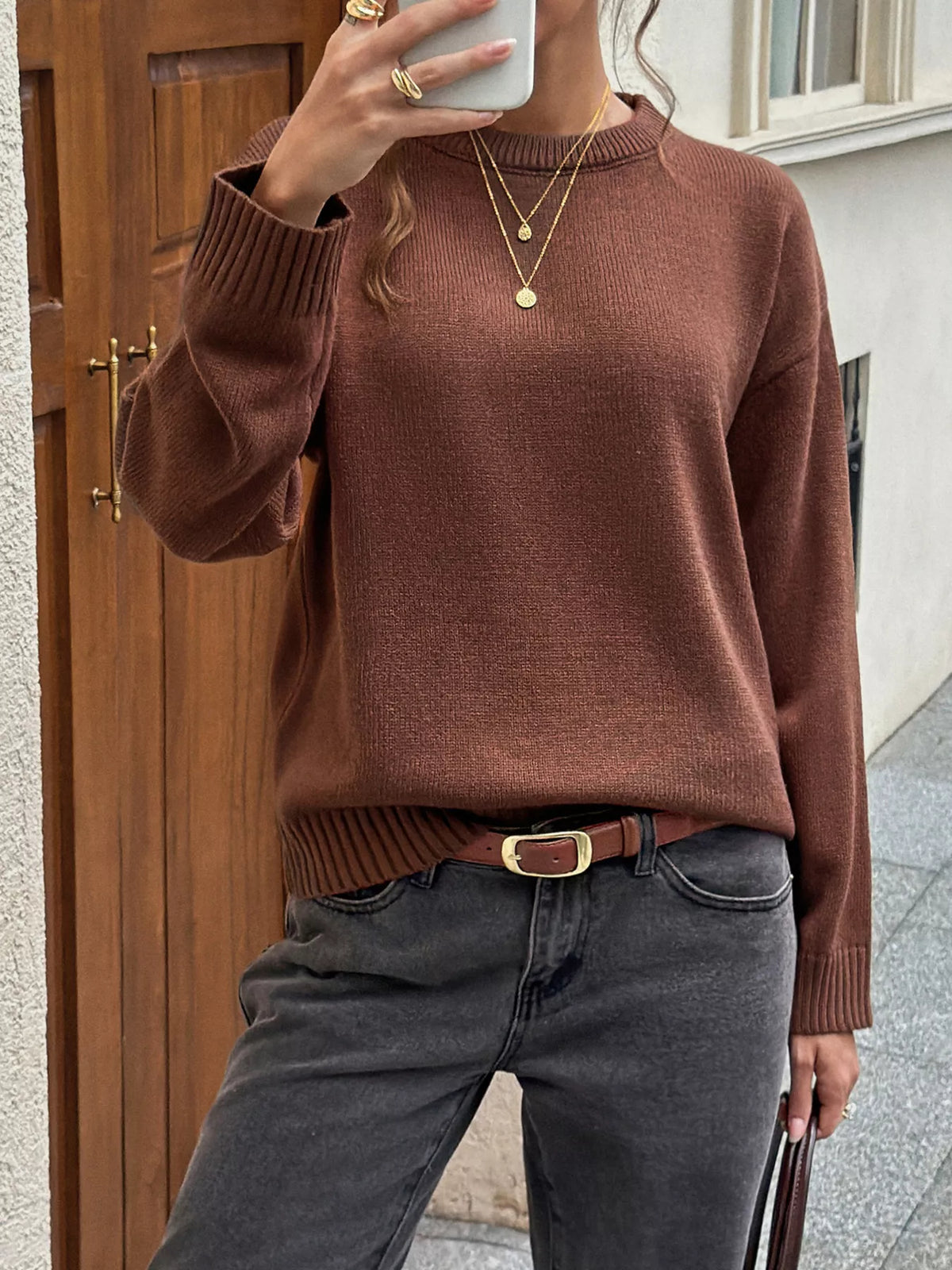 Eleanor Ribbed Knit Sweater Multi 2