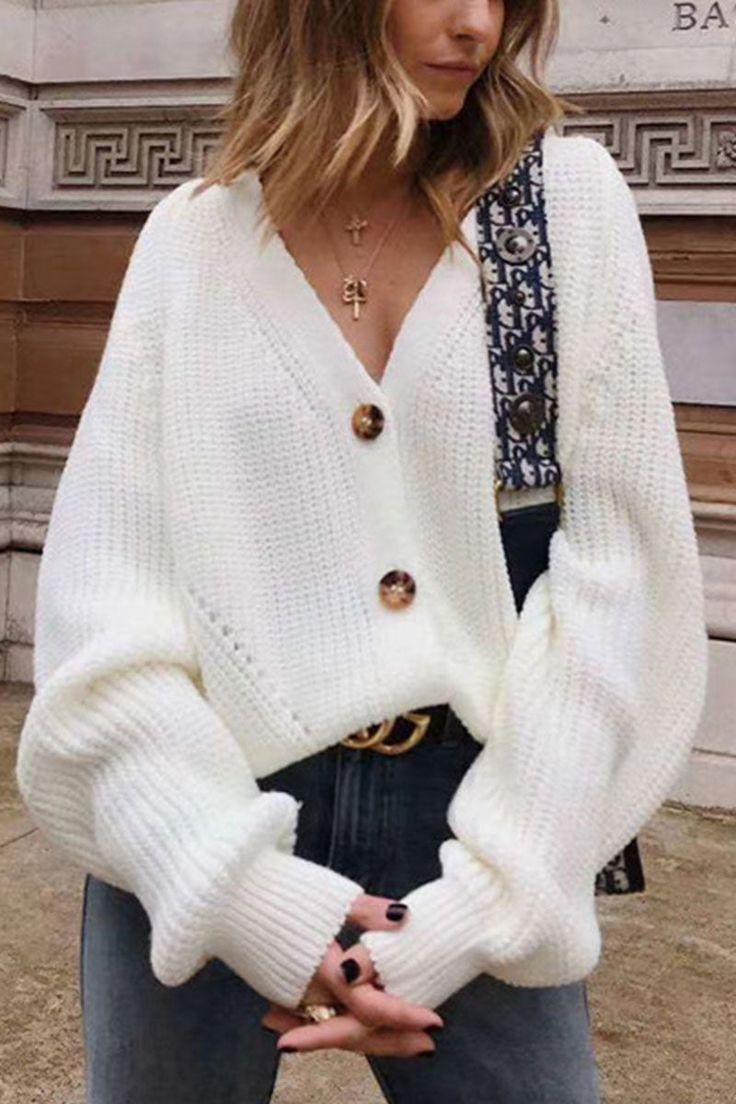 Margot V-Neck Cardigan Sweater Multi 1