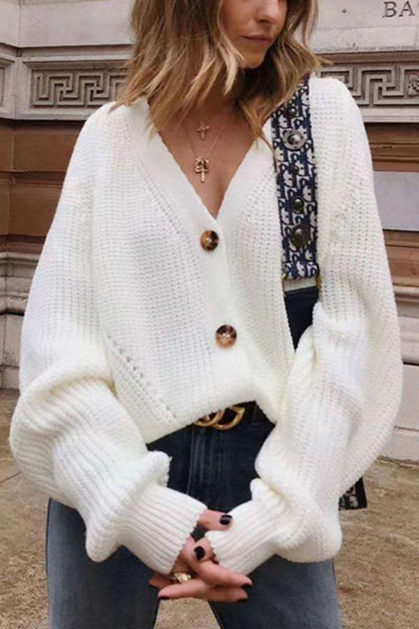 Margot V-Neck Cardigan Sweater