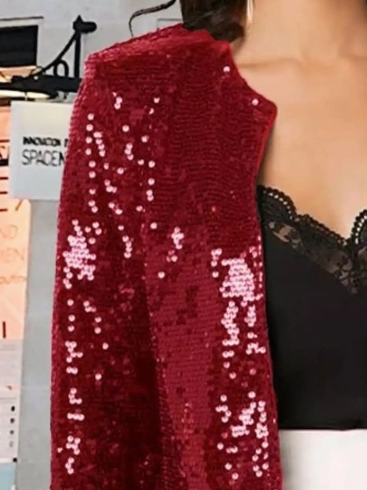Bijou Sequin Jacket Dress Purple 6
