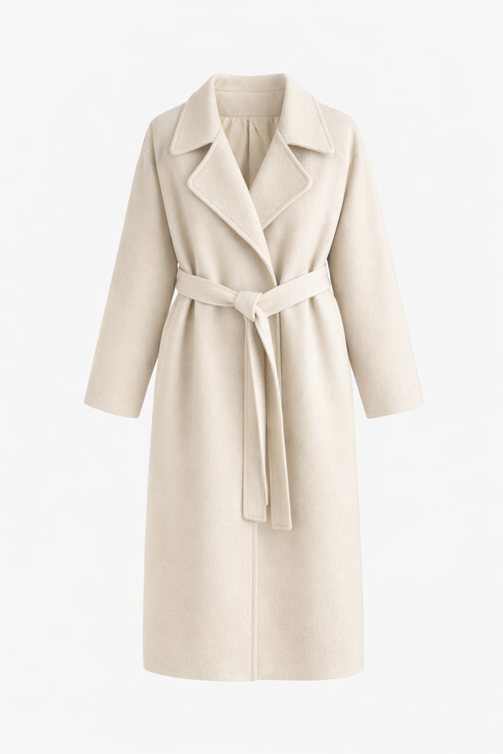 Caith Belted Maxi Coat Beige 3