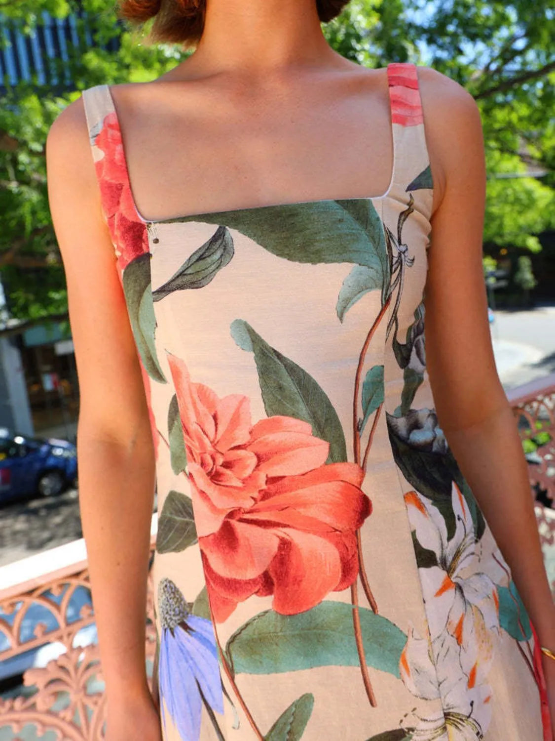 Hazel Printed Maxi Dress in Strawberry Strawberry 6