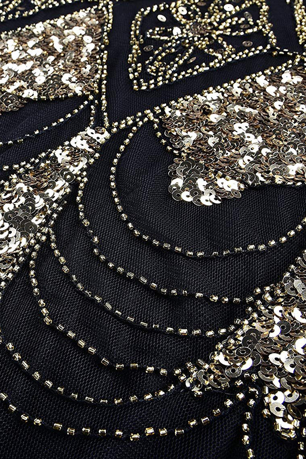 Gatsby Sequin Long Dress Burgundy 6