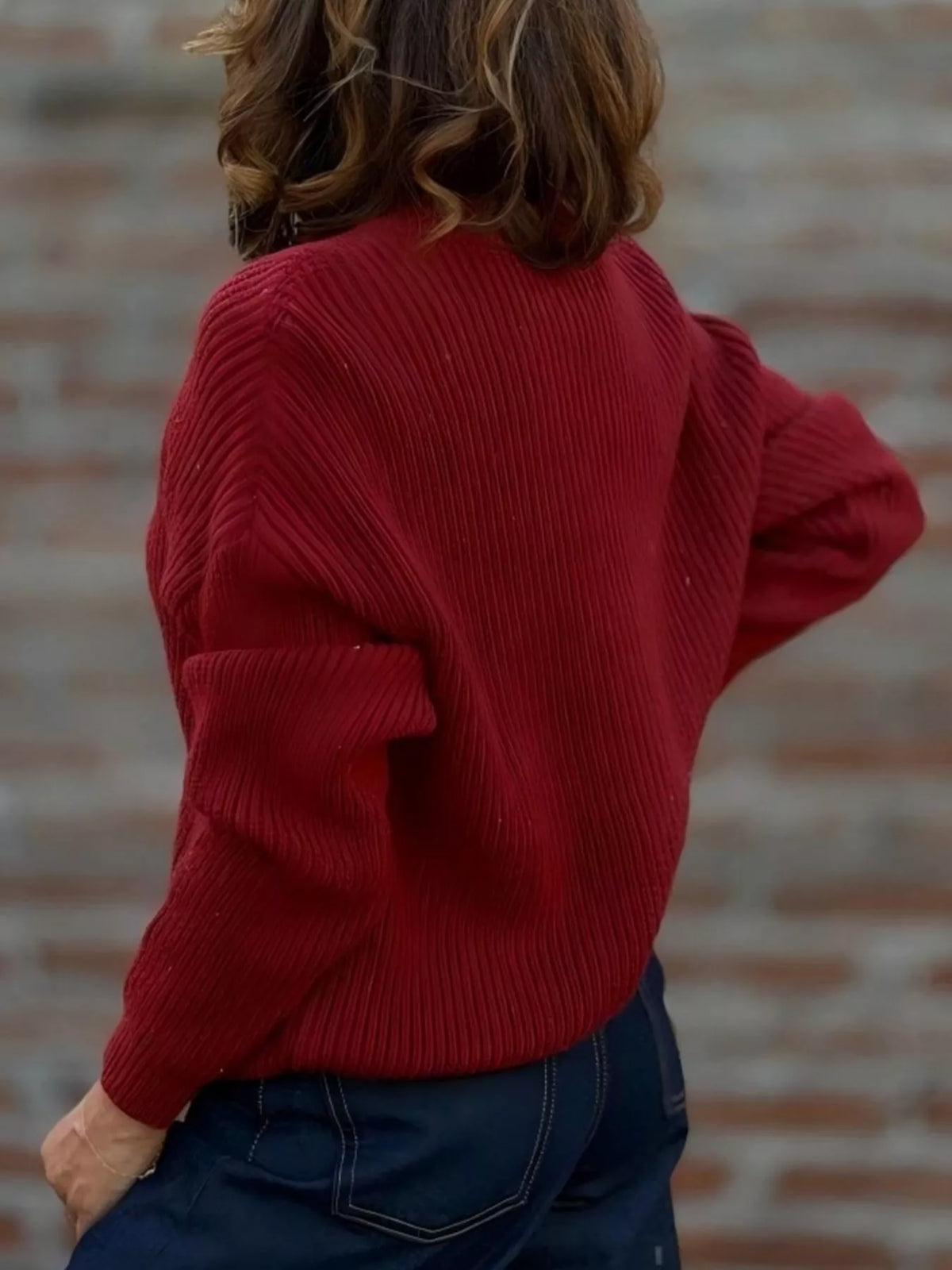 Margot Cardigan in Charcoal Knit Black 7