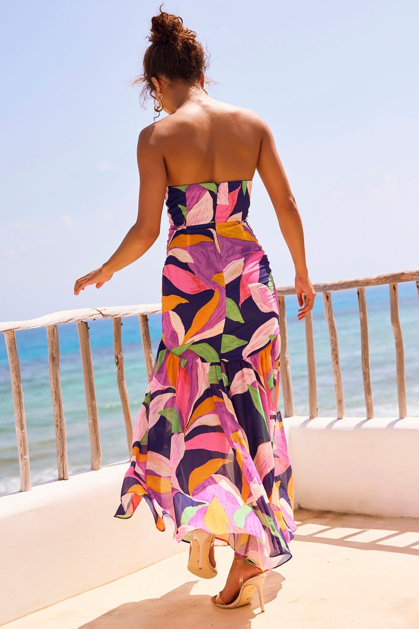 Margot All For Her Maxi Dress Navy Multi 3