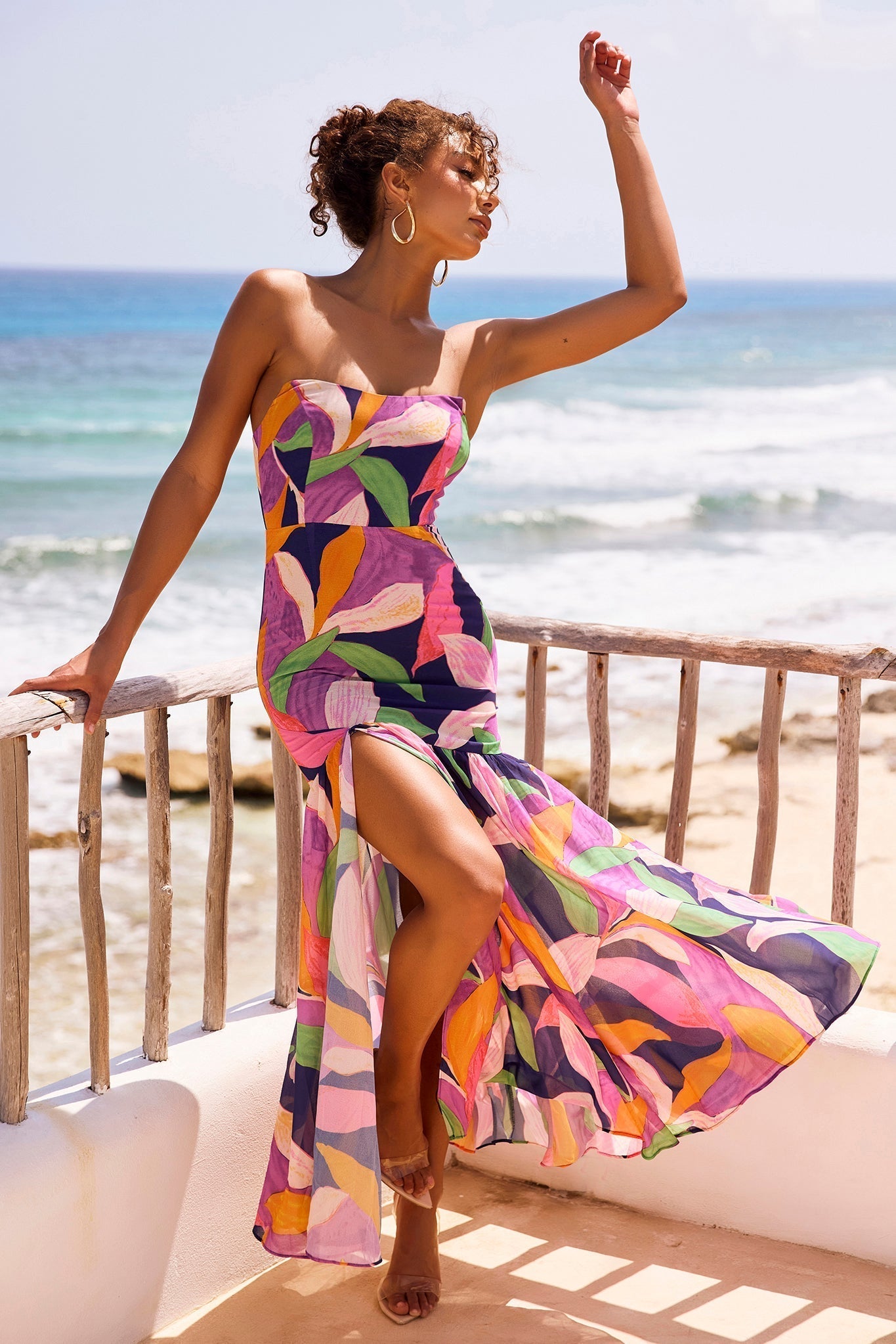 Margot All For Her Maxi Dress Navy Multi 7
