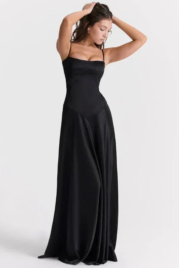 Cecilia Corset Maxi Dress Purple 3