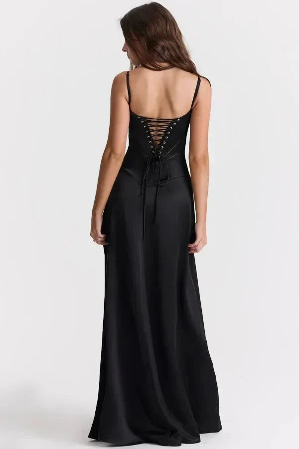Cecilia Corset Maxi Dress Ivory 8