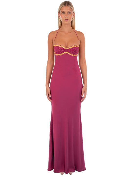 Magnolia Sequin Maxi Dress Pink 3